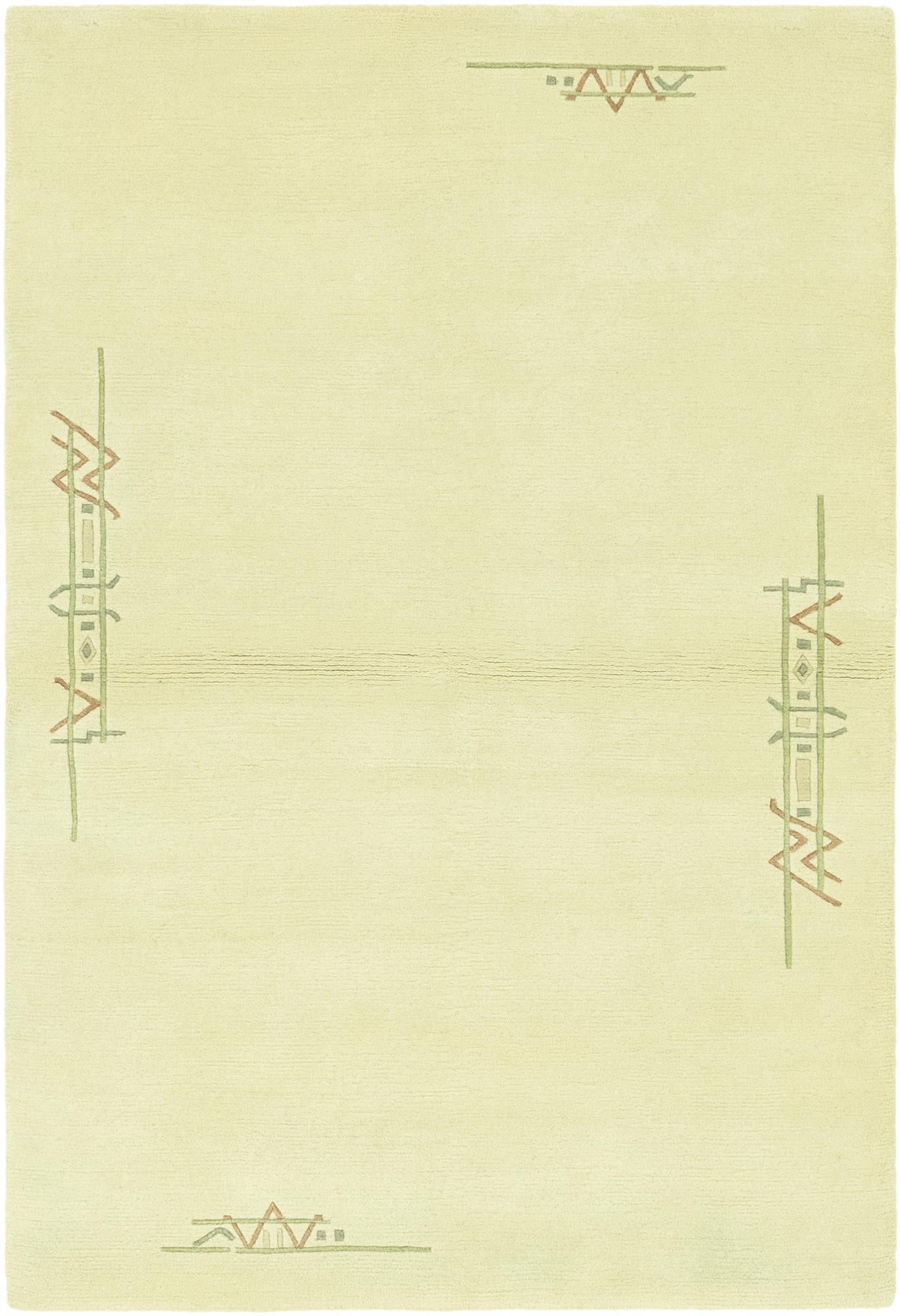 4' x 6' Hand Knotted Nepal Wool Rug