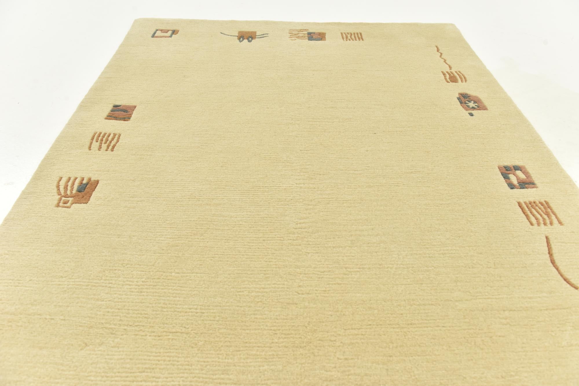 4' x 6' Hand Knotted Nepal Wool Rug