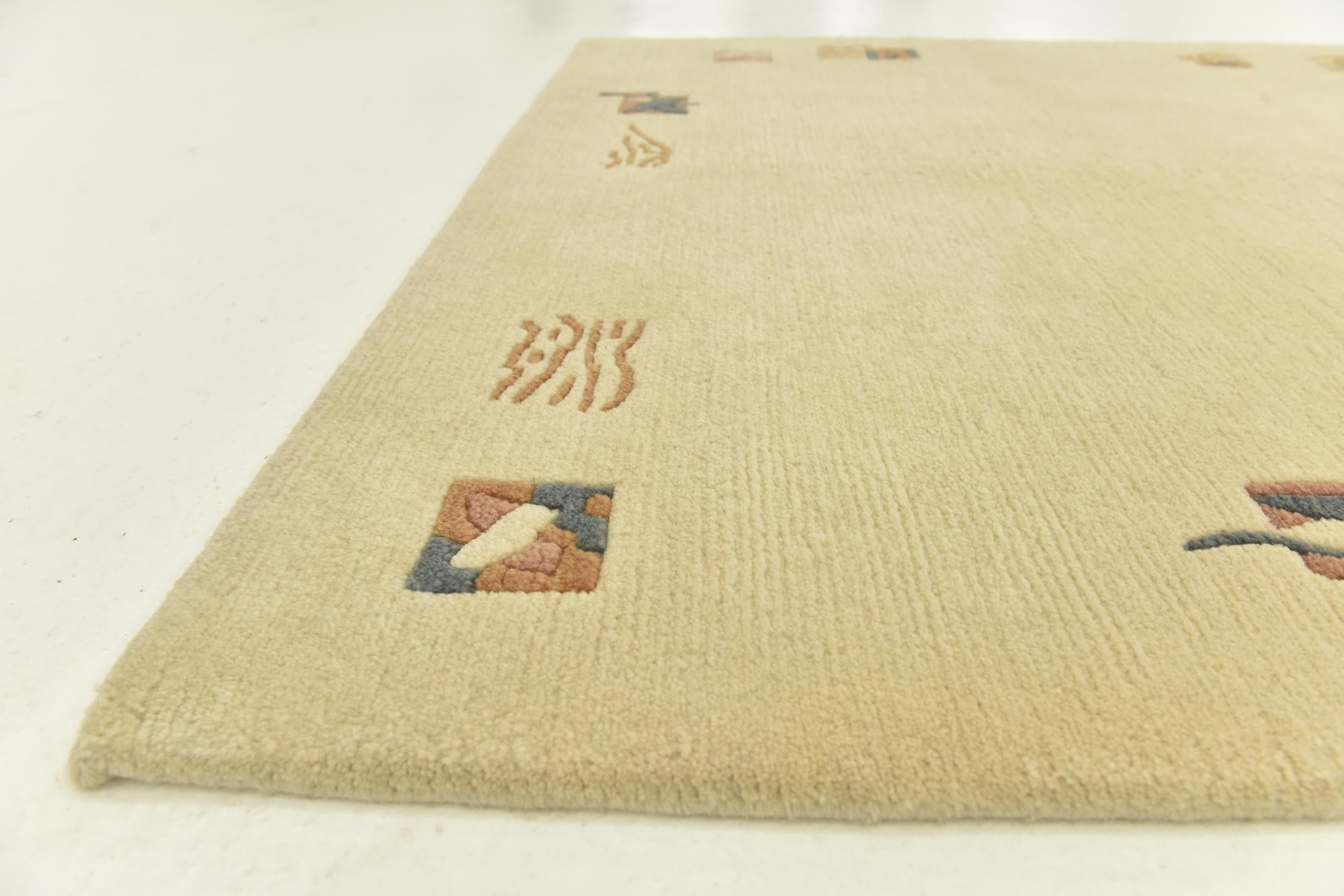 4' x 6' Hand Knotted Nepal Wool Rug