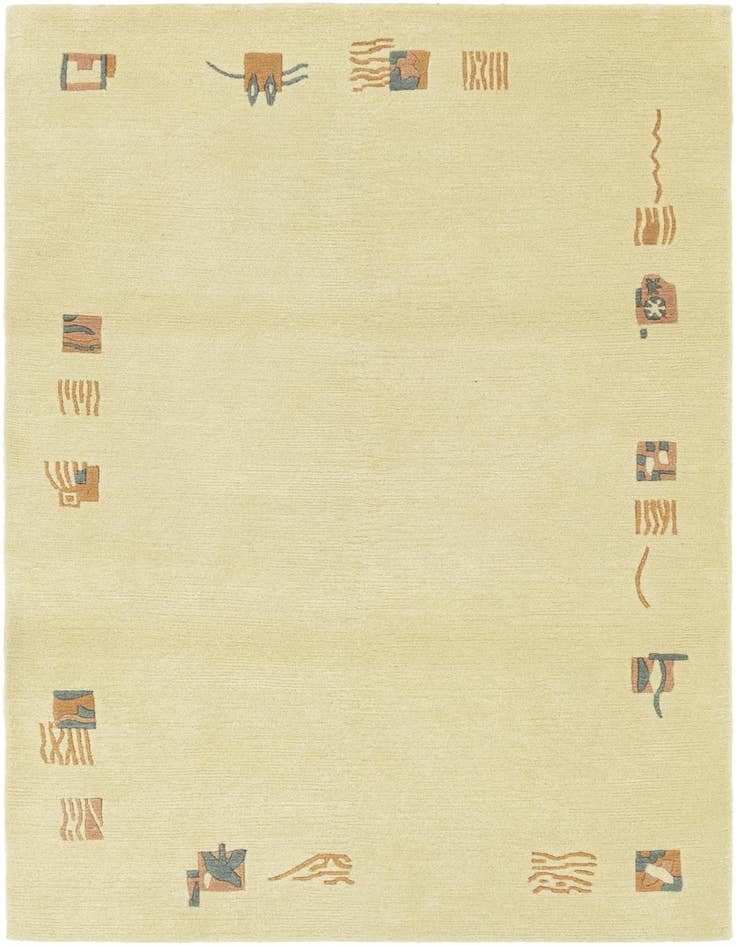 Detail image of 4' x 6' Hand Knotted Nepal Wool Rug