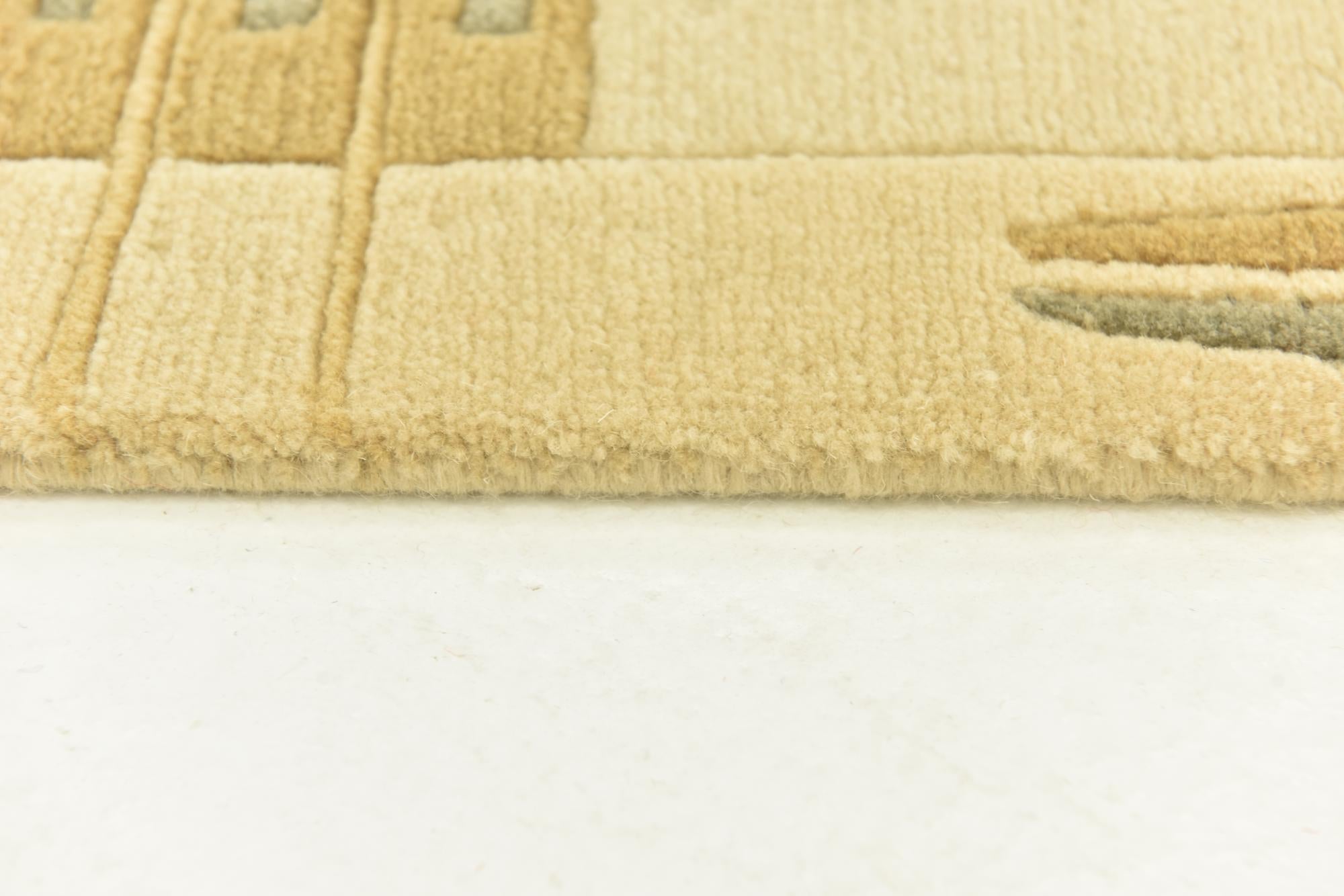 4' x 5' 10 Hand Knotted Nepal Wool Rug