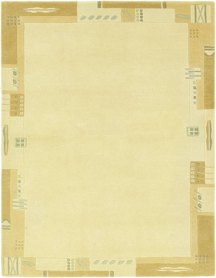 Detail image of 4' x 5' 10 Hand Knotted Nepal Wool Rug