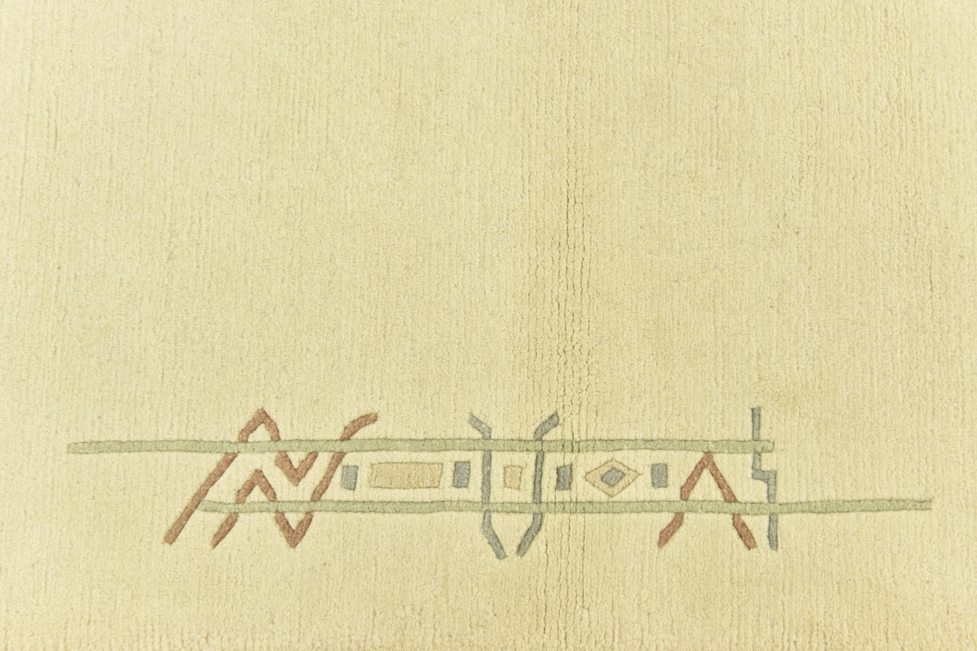 4' x 6' Hand Knotted Nepal Wool Rug