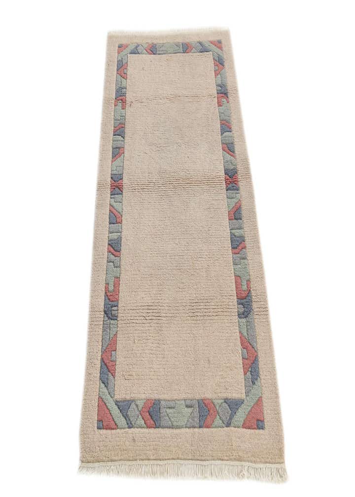 2' 7 x 4' 7 Hand Knotted Nepal Wool Rug