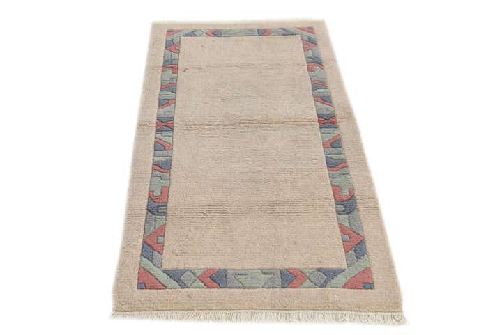2' 7 x 4' 7 Hand Knotted Nepal Wool Rug