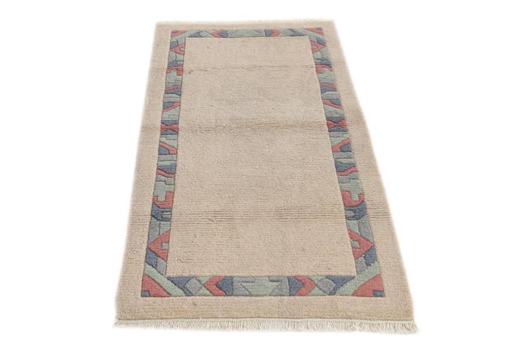 Detail image of 2' 7 x 4' 7 Hand Knotted Nepal Wool Rug