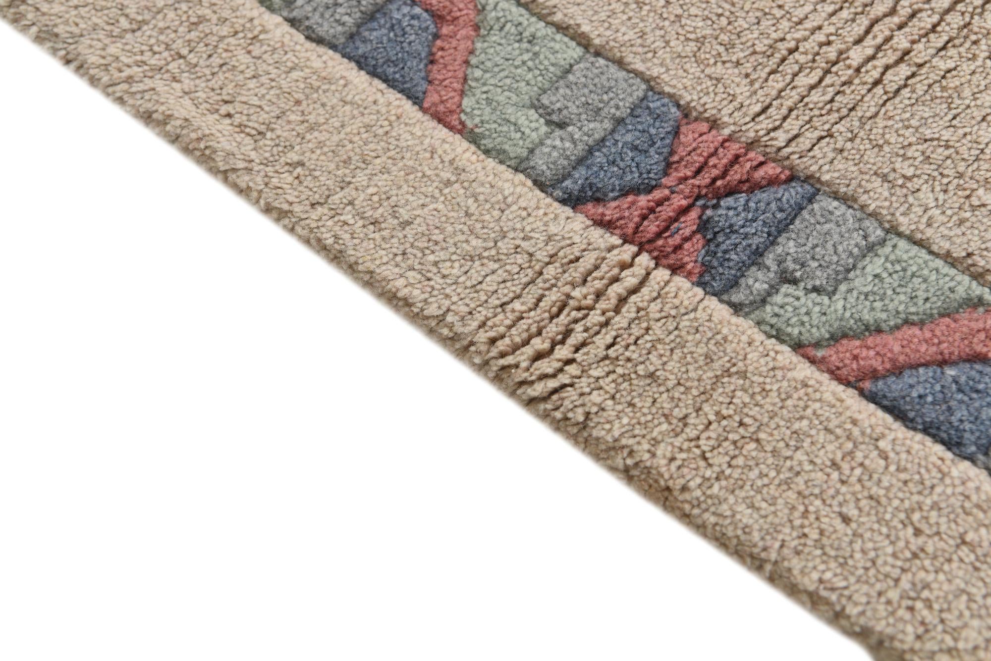 2' 7 x 4' 7 Hand Knotted Nepal Wool Rug