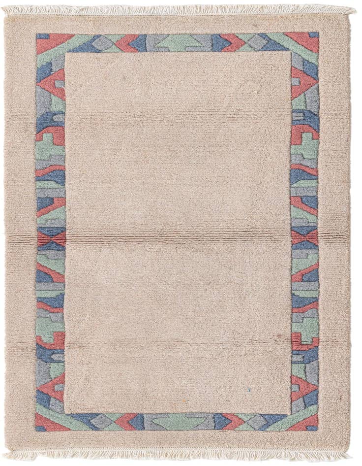 Detail image of 2' 7 x 4' 7 Hand Knotted Nepal Wool Rug
