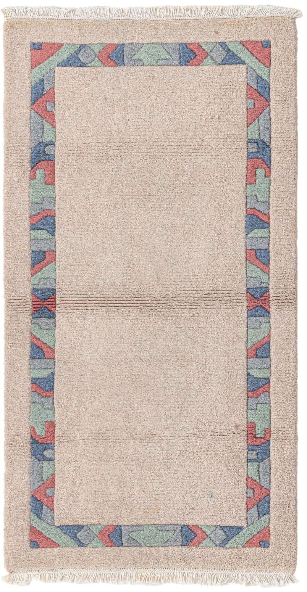 2' 7 x 4' 7 Hand Knotted Nepal Wool Rug