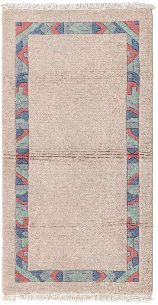 2' 7 x 4' 7 Hand Knotted Nepal Wool Rug