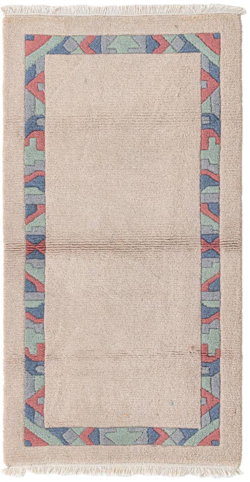 Detail image of 2' 7 x 4' 7 Hand Knotted Nepal Wool Rug