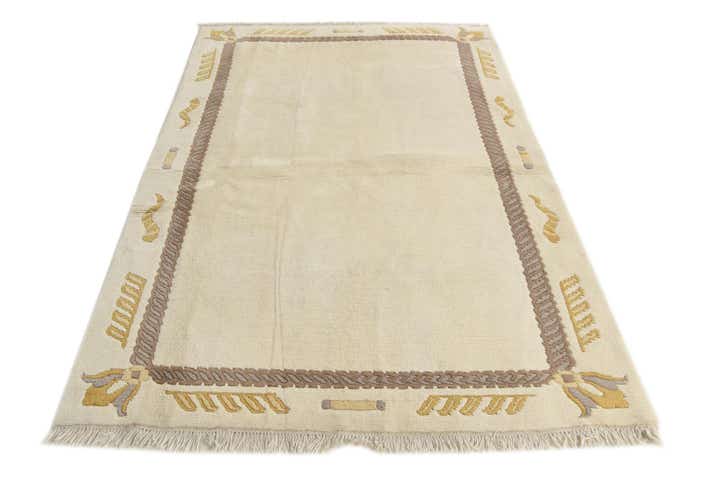 4' 9 x 7' Hand Knotted Nepal Wool Rug