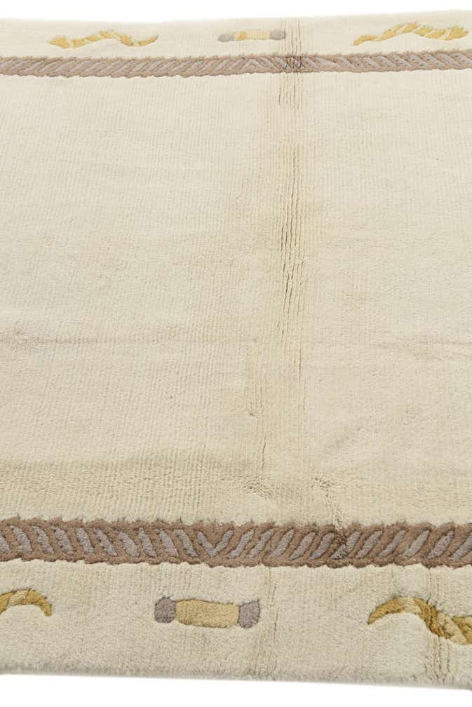 4' 9 x 7' Hand Knotted Nepal Wool Rug