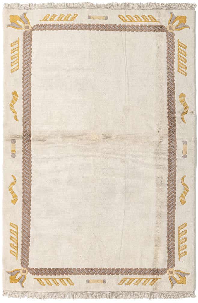 4' 9 x 7' Hand Knotted Nepal Wool Rug