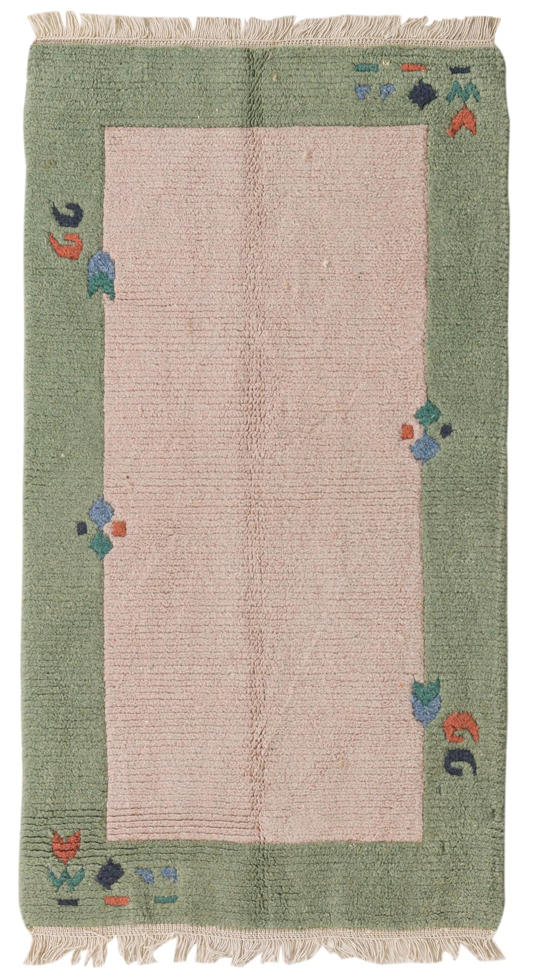 2' 4 x 4' 4 Hand Knotted Nepal Wool Rug