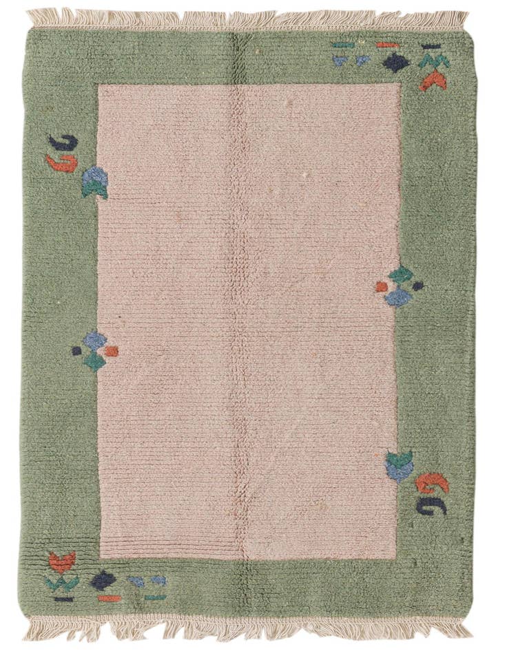Detail image of 2' 4 x 4' 4 Hand Knotted Nepal Wool Rug