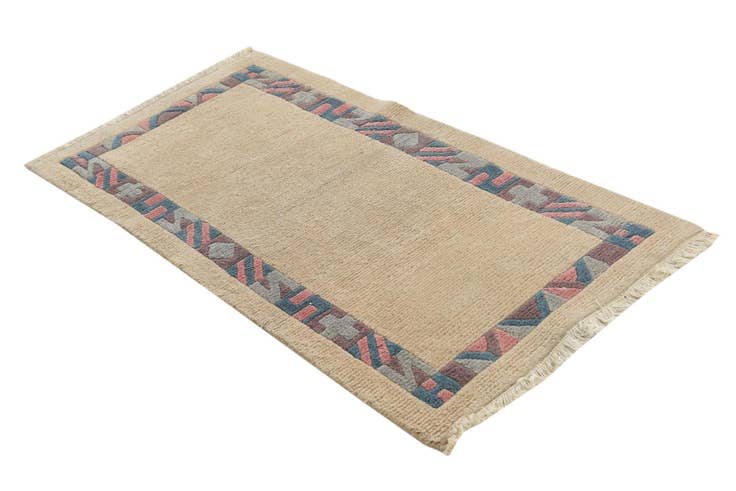 Detail image of 3' 4 x 4' 8 Hand Knotted Nepal Wool Rug