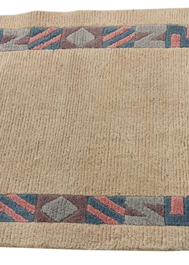 3' 4 x 4' 8 Hand Knotted Nepal Wool Rug