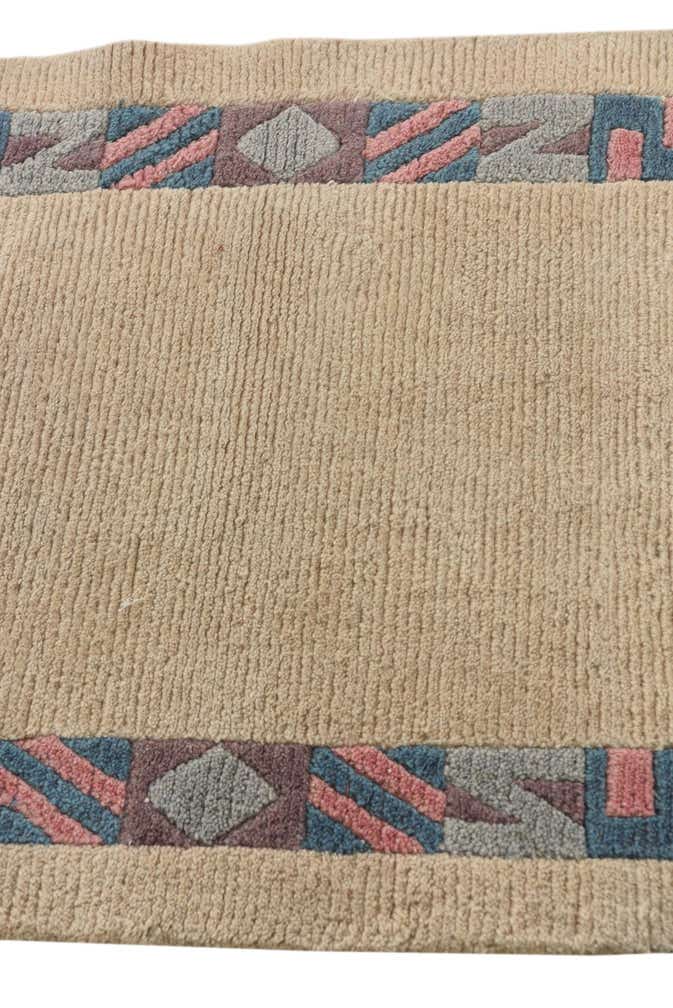 3' 4 x 4' 8 Hand Knotted Nepal Wool Rug