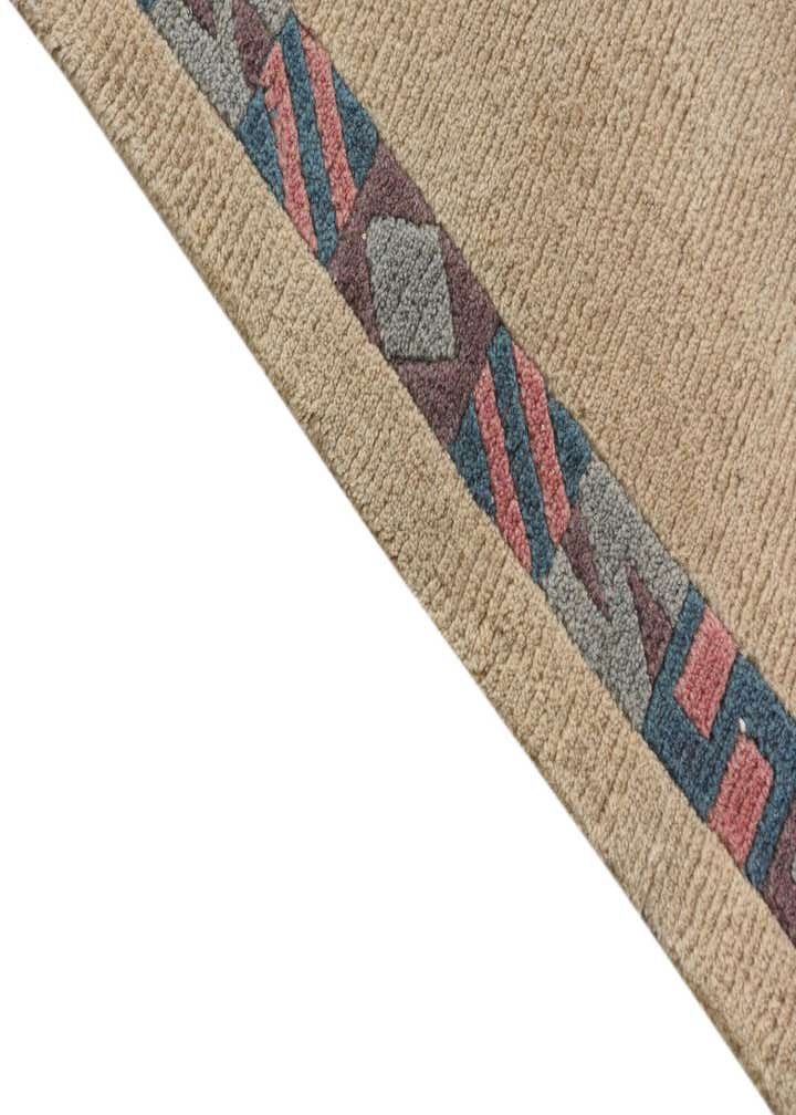 3' 4 x 4' 8 Hand Knotted Nepal Wool Rug