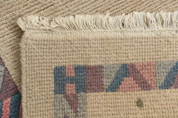 3' 4 x 4' 8 Hand Knotted Nepal Wool Rug