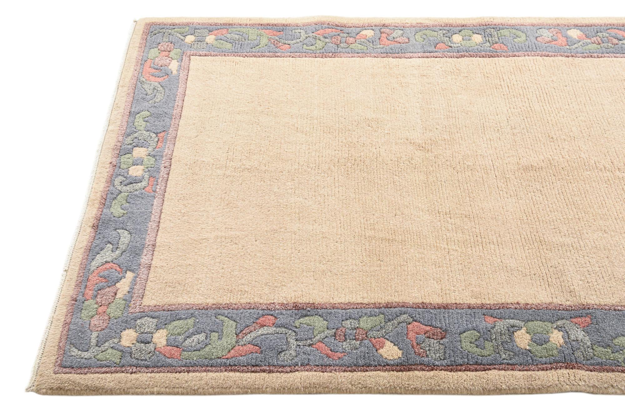4' x 6' Hand Knotted Nepal Wool Rug
