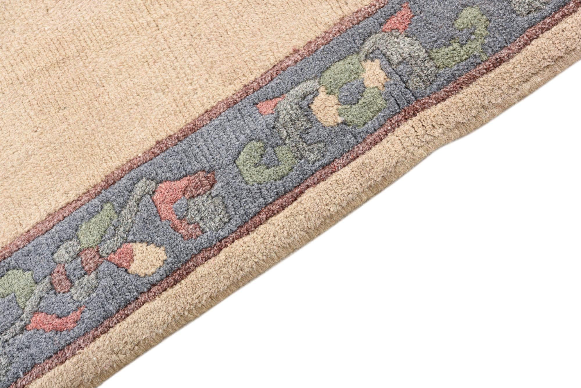 4' x 6' Hand Knotted Nepal Wool Rug