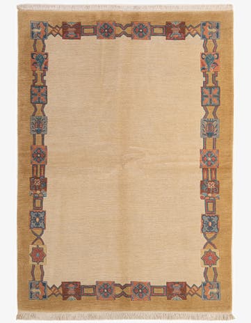 5' 9 x 8' Hand Knotted Nepal Wool Rug