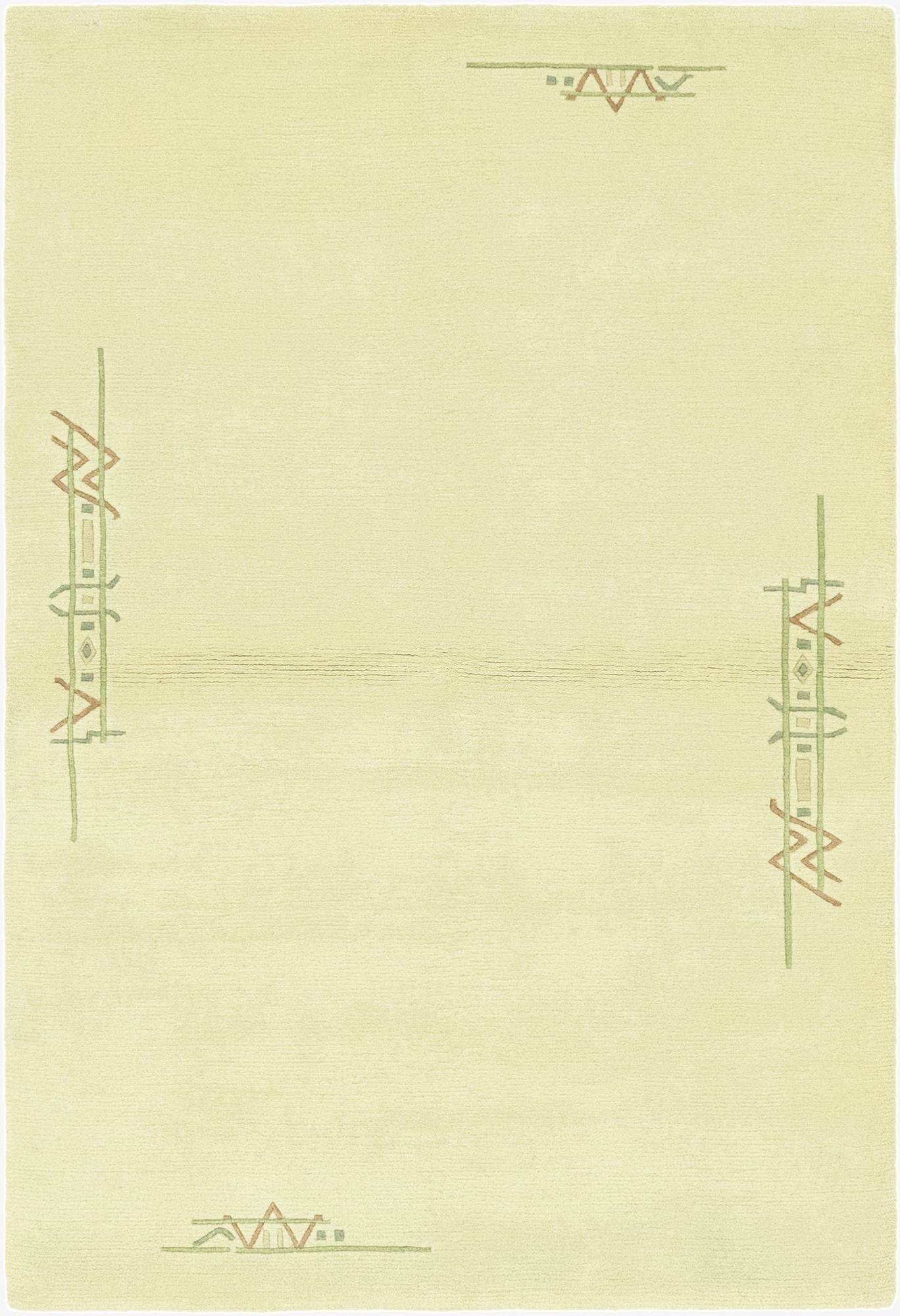 4' x 6'  Hand Knotted Nepal Wool Rug