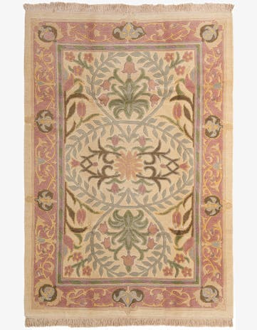 6' 1 x 8' 11 Hand Knotted Nepal Wool Rug