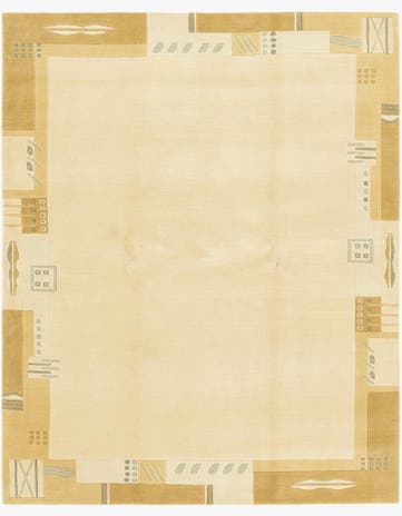 6' 6 x 8' 4 Hand Knotted Nepal Wool Rug