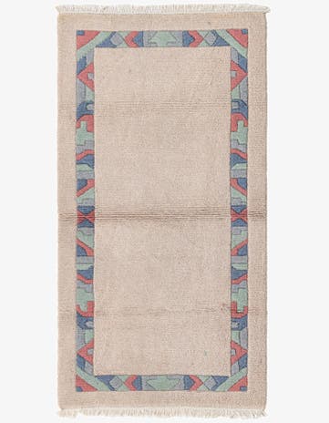 2' 7 x 4' 7 Hand Knotted Nepal Wool Rug