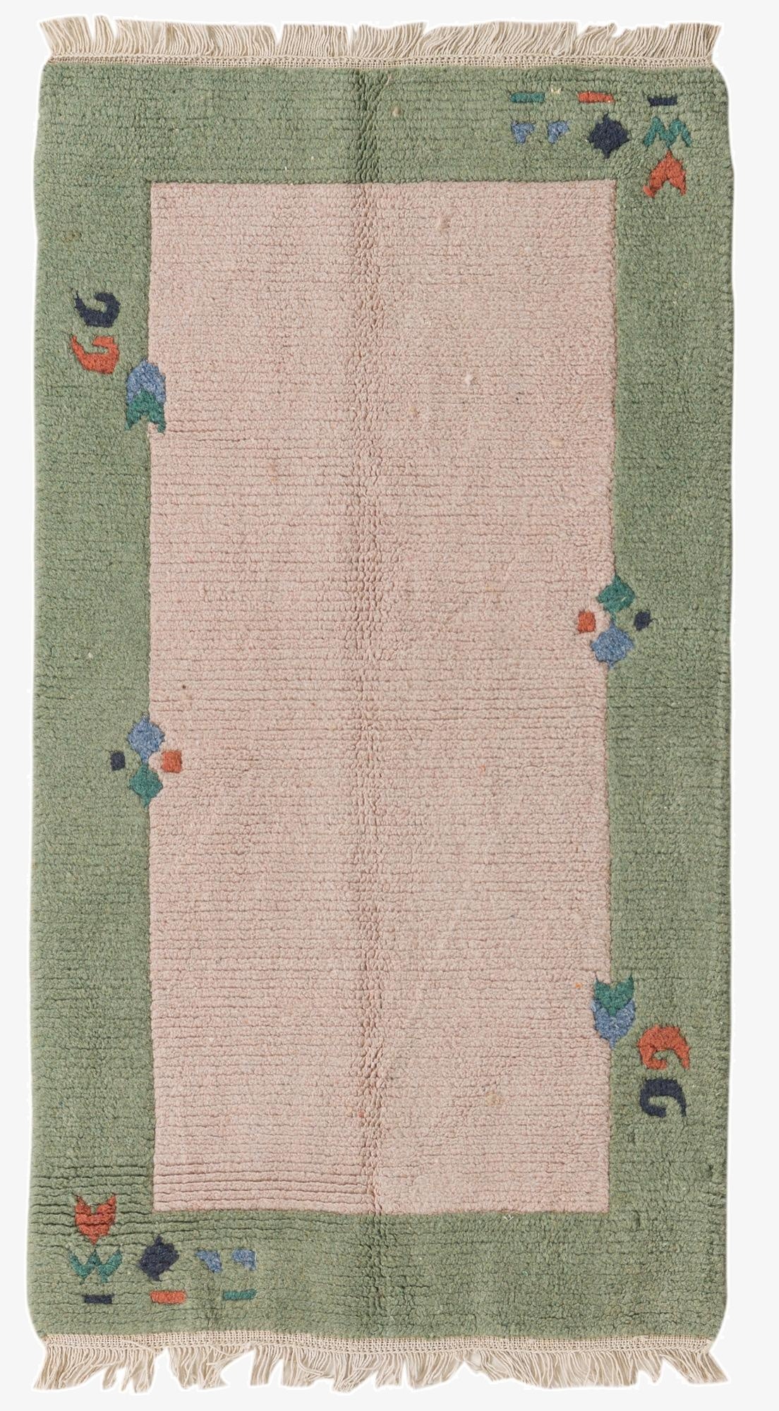 2' 4 x 4' 4  Hand Knotted Nepal Wool Rug