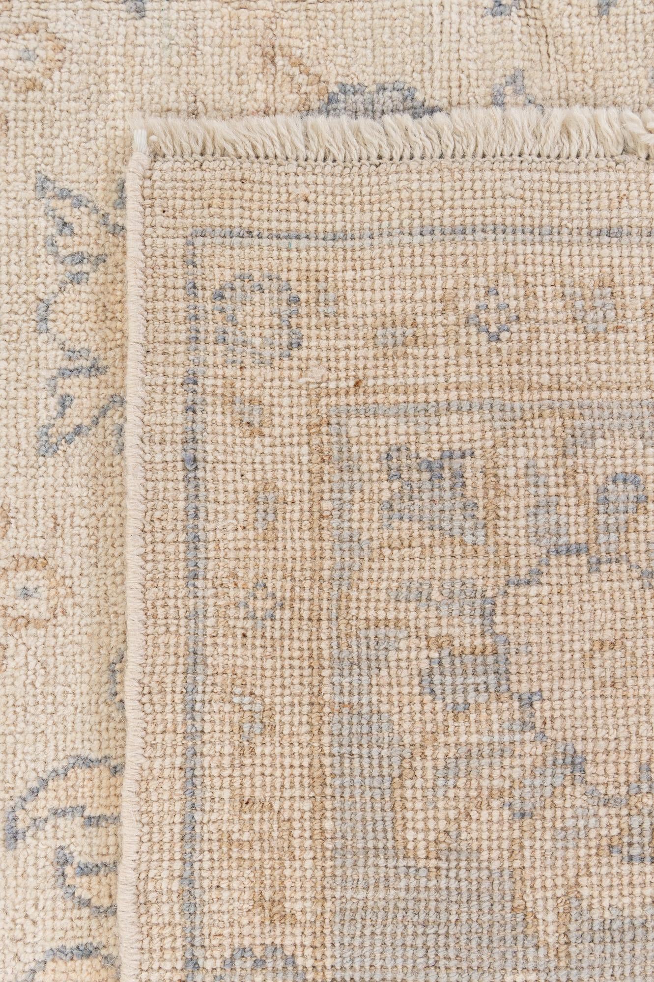 6' 1 x 9' Hand Knotted Oushak Wool Rug