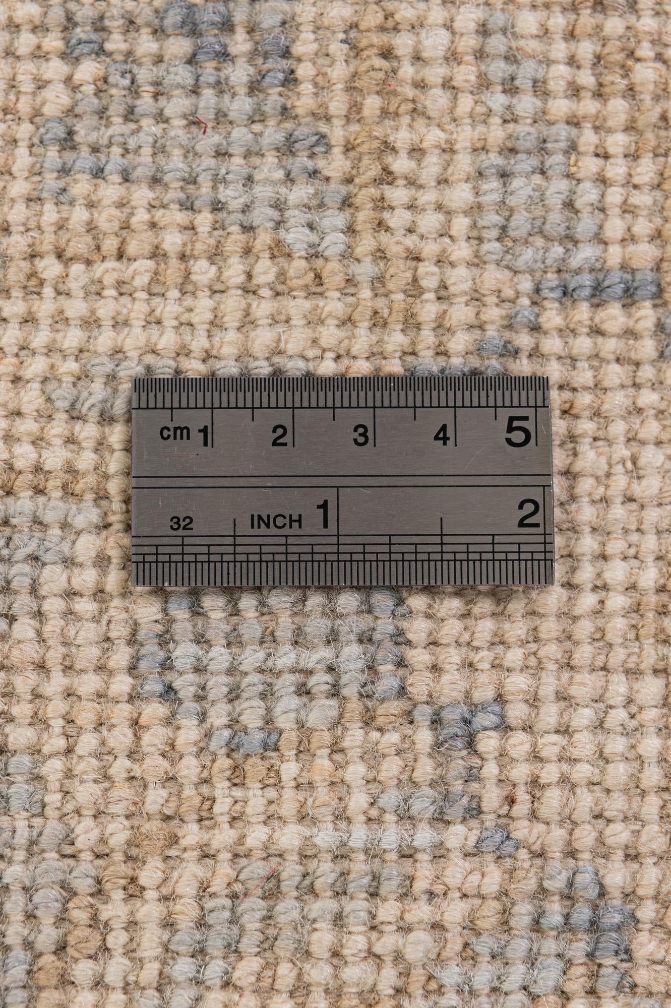 6' 1 x 9' Hand Knotted Oushak Wool Rug