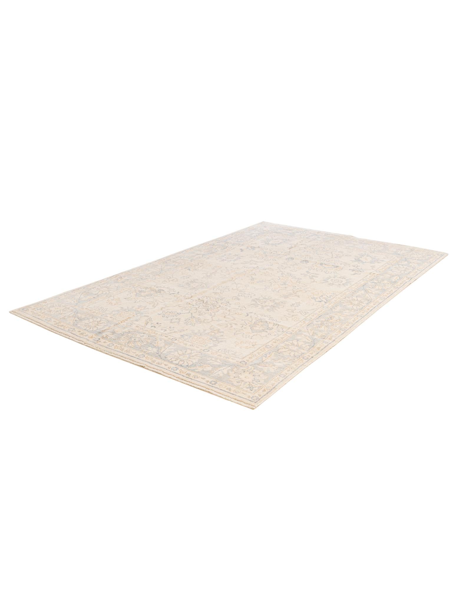 6' 1 x 9' Hand Knotted Oushak Wool Rug