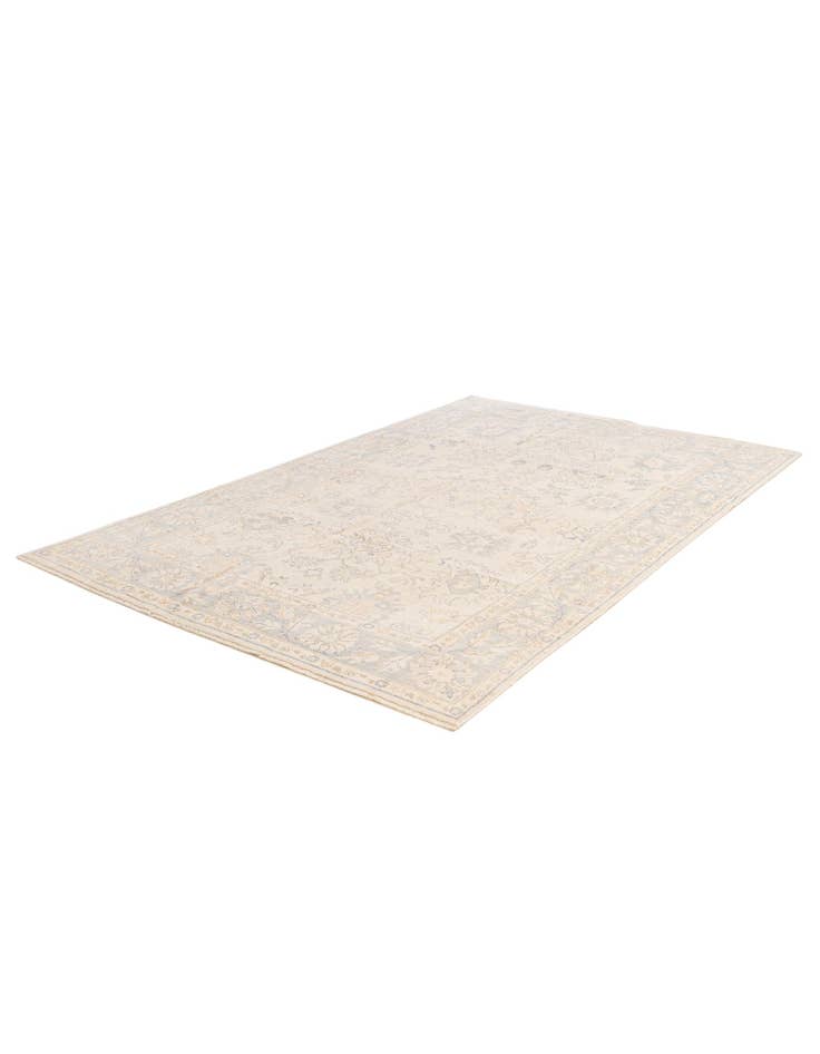 Detail image of 6' 1 x 9'  Hand Knotted Oushak Wool Rug