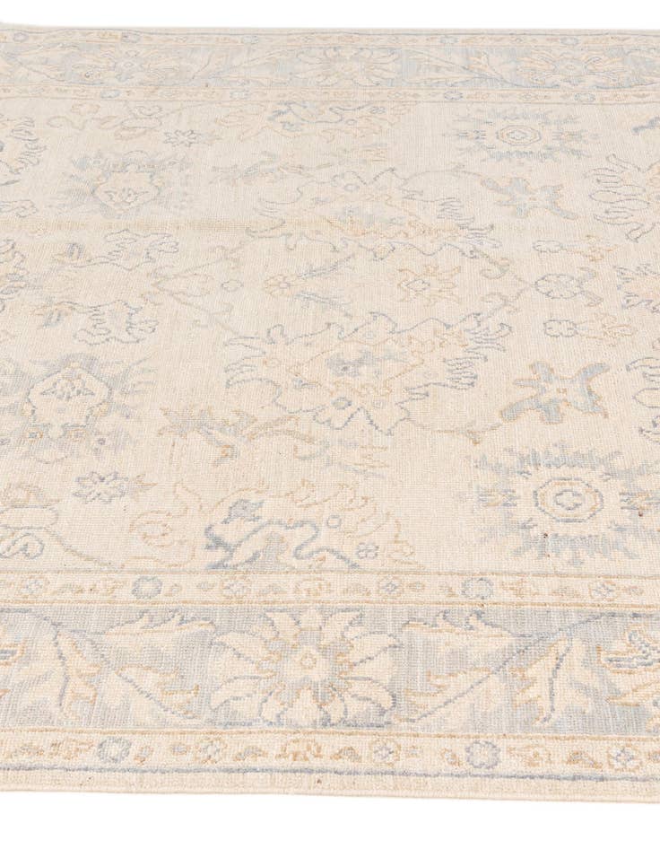 Detail image of 6' 1 x 9'  Hand Knotted Oushak Wool Rug