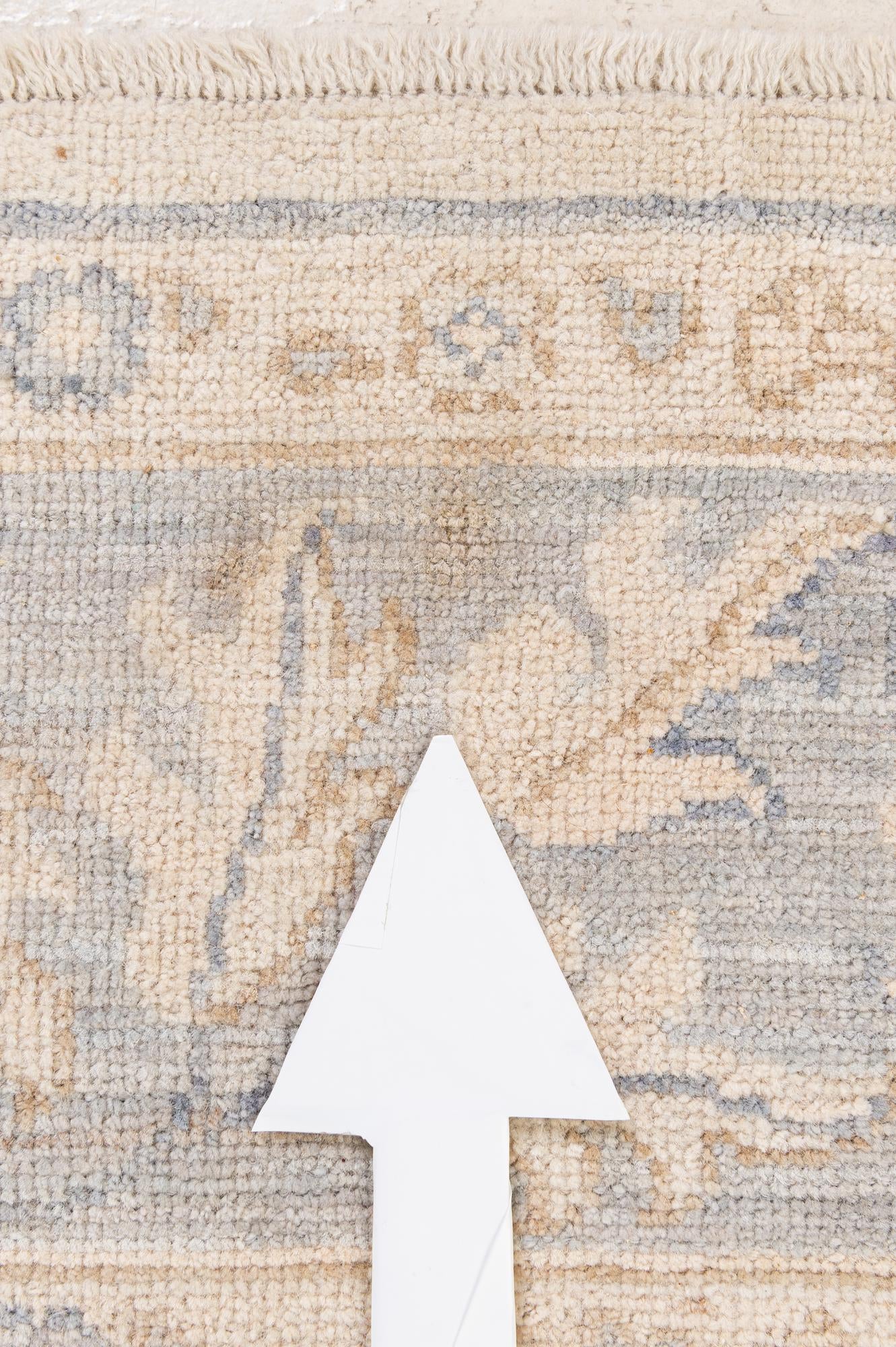 6' 1 x 9' Hand Knotted Oushak Wool Rug