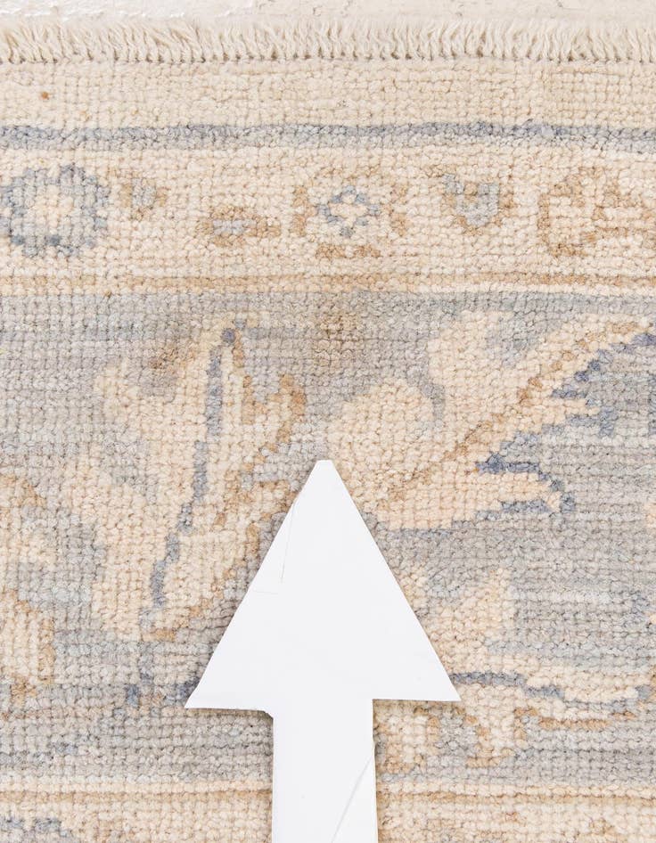 Detail image of 6' 1 x 9'  Hand Knotted Oushak Wool Rug