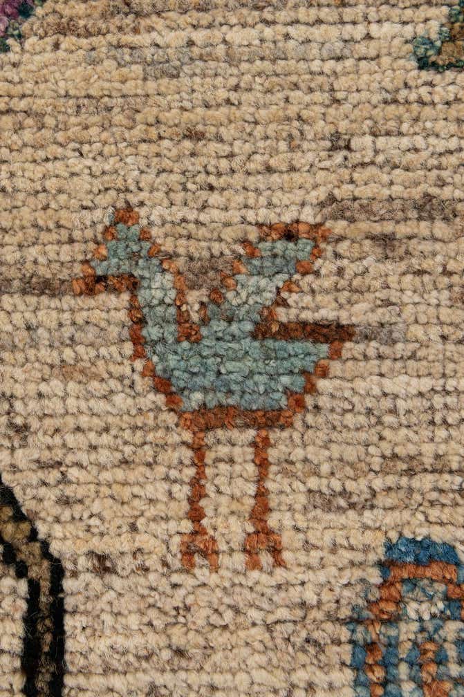 6' 1 x 9' 2 Hand Knotted Oushak Wool Rug