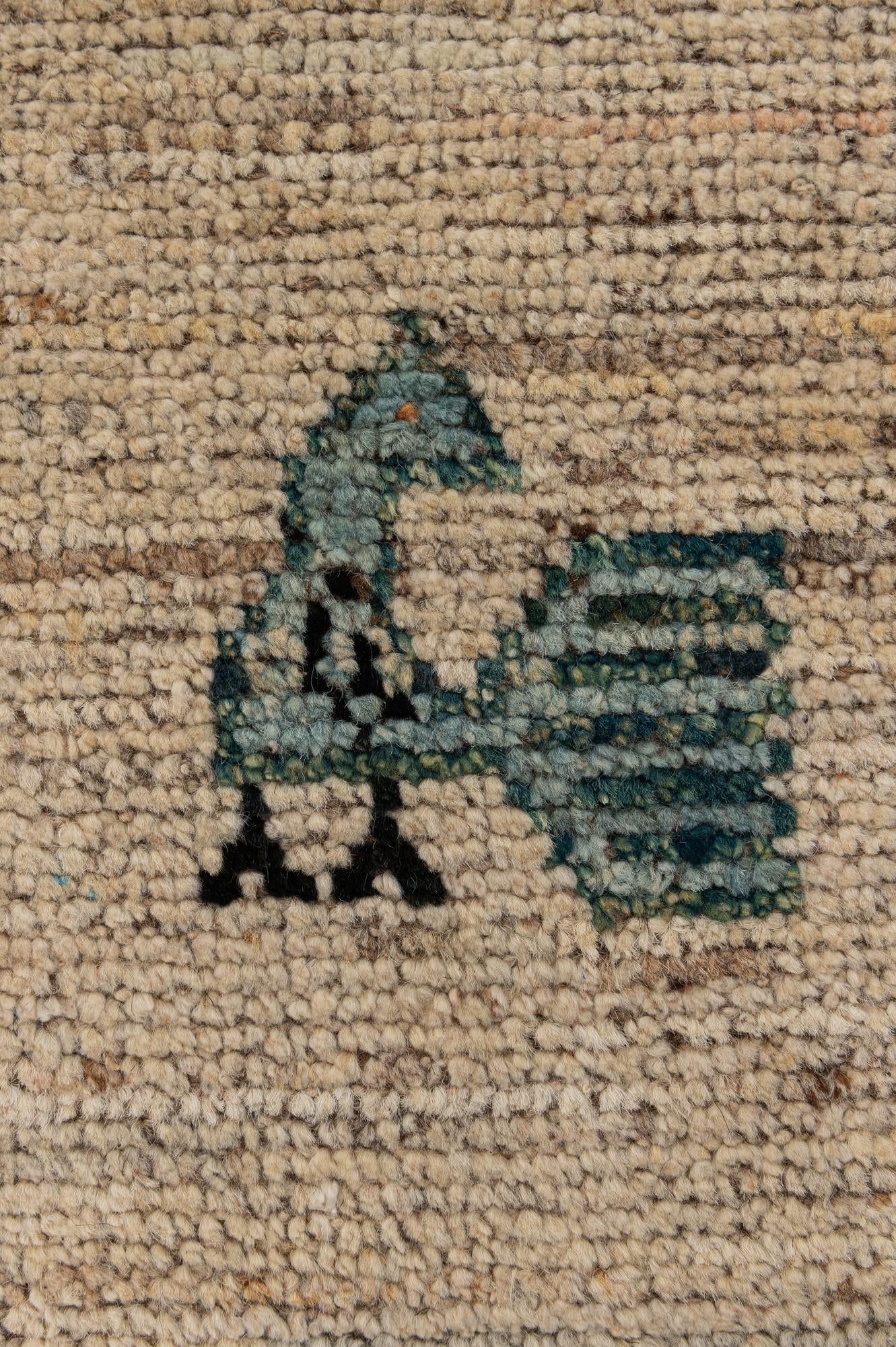 6' 1 x 9' 2 Hand Knotted Oushak Wool Rug