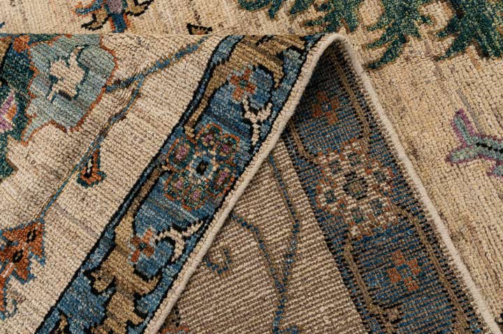 6' 1 x 9' 2 Hand Knotted Oushak Wool Rug