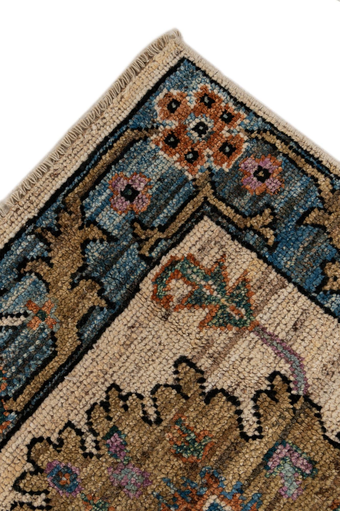 6' 1 x 9' 2 Hand Knotted Oushak Wool Rug