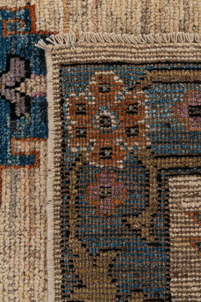 6' 1 x 9' 2 Hand Knotted Oushak Wool Rug