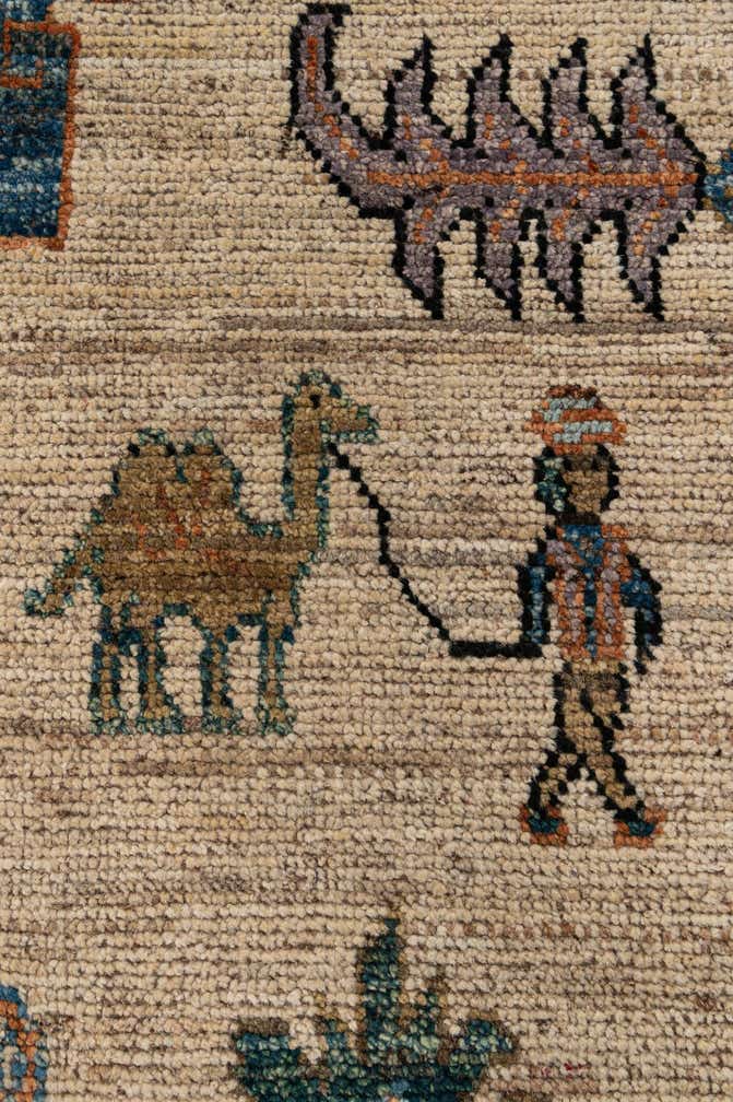 6' 1 x 9' 2 Hand Knotted Oushak Wool Rug