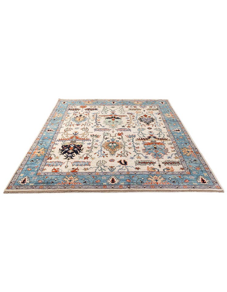 Detail image of 9' 4 x 12' 2 Hand Knotted Oushak Wool Rug