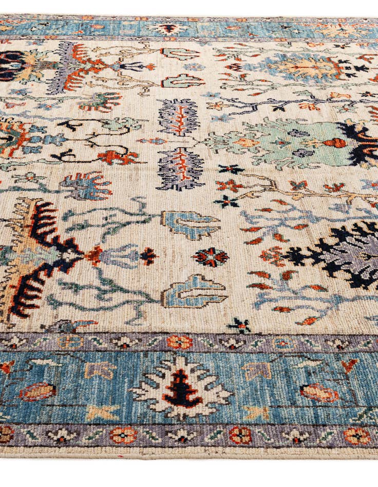 Detail image of 9' 4 x 12' 2  Hand Knotted Oushak Wool Rug