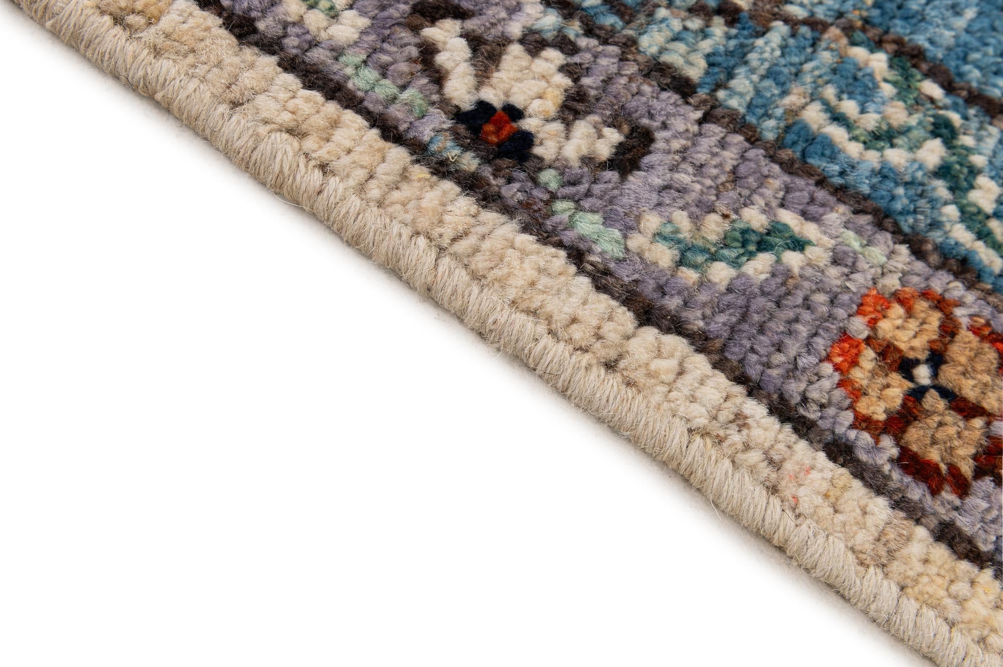 9' 4 x 12' 2 Hand Knotted Oushak Wool Rug