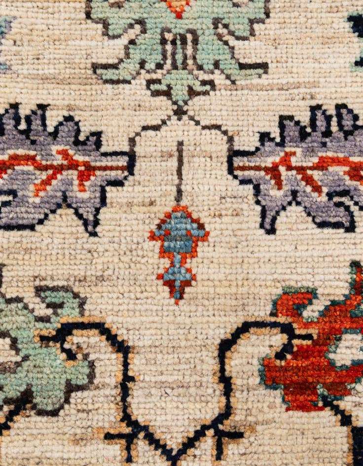 Detail image of 9' 4 x 12' 2  Hand Knotted Oushak Wool Rug